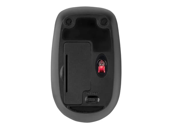 Kensington Pro Fit Mobile - Mus - høyre- og venstrehåndet - laser - 2 knapper - trådløs - 2.4 GHz - USB trådløs mottaker - svart