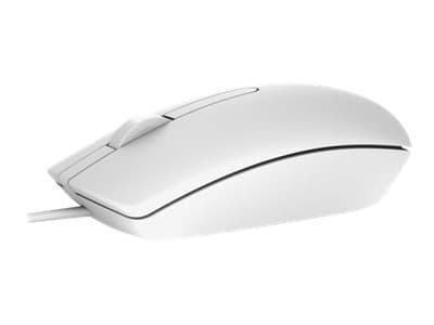 Dell MS116 - Mus - optisk - kabelansluten - USB - vit
