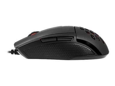 Tt eSPORTS VENTUS R - Mus - höger- och vänsterhänta - optisk - 5 knappar - kabelansluten - USB - svart