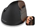 Miniatyrbilde 1 av 4: Evoluent VerticalMouse 4 Small Wireless, Høyre hendt, Vertikalt design, Optisk, RF kabel-fri, Sort, Brun