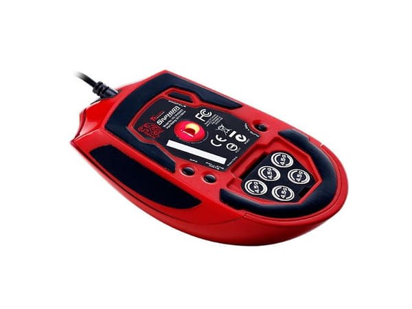 Tt eSPORTS Saphira - Mus - optisk - 5 knappar - kabling - USB - flammande rött