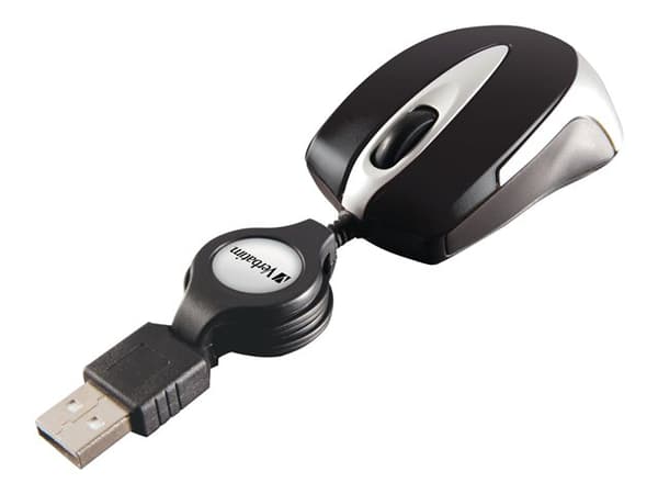 Verbatim Go Mini, Molempikätinen, Optinen, USB A-tyyppi, 1000 DPI
