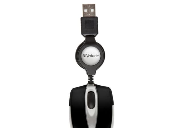 Verbatim Go Mini, Molempikätinen, Optinen, USB A-tyyppi, 1000 DPI