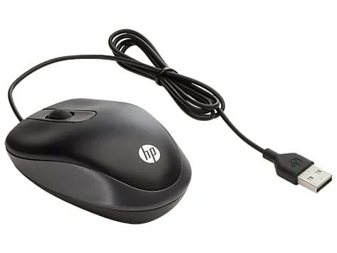 HP USB-matkahiiri, Molempikätinen, Optinen, USB A-tyyppi, 1000 DPI, Musta