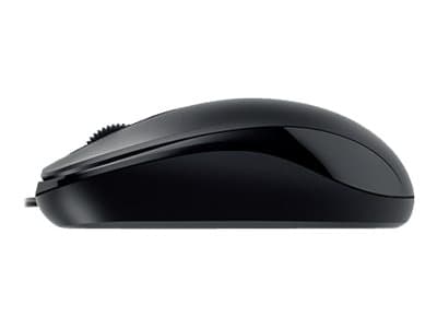 Genius DX-110 - Mus - höger- och vänsterhänta - optisk - 3 knappar - kabelansluten - USB - svart