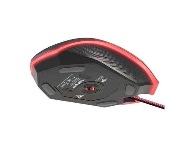 Patriot Memory Viper V530, Oikeakätinen, Optinen, USB A-tyyppi, 4000 DPI, Musta, Punainen