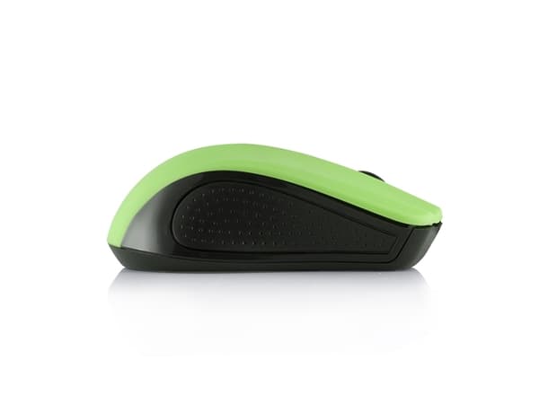 ModeCom MC-WM9 - Mus - optisk - trådlös - 2.4 GHz - trådlös USB-mottagare - svart, grön
