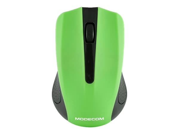 ModeCom MC-WM9 - Mus - optisk - trådlös - 2.4 GHz - trådlös USB-mottagare - svart, grön Svart, Grön