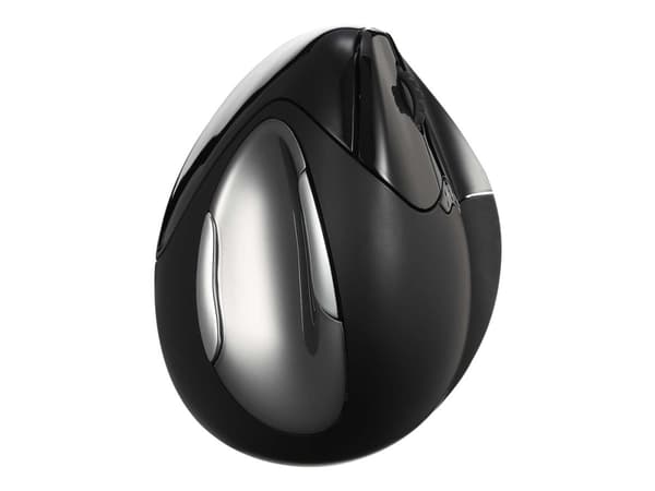 Evoluent VerticalMouse 4 Right Mac - Vertikal mus - högerhänt - optisk - 7 knappar - trådlös - Bluetooth