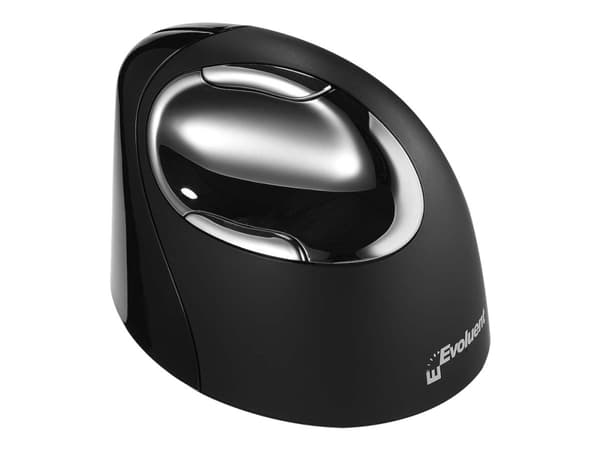 Evoluent VerticalMouse 4 Right Mac - Vertikal mus - högerhänt - optisk - 7 knappar - trådlös - Bluetooth