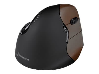 Evoluent VerticalMouse 4 Small - Vertikal mus - högerhänt - optisk - 6 knappar - trådlös - 2.4 GHz - trådlös USB-mottagare