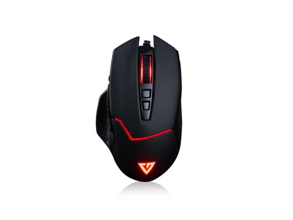 Modecom MC-GMX4, högerhand, Optisk, USB Type-A, 7200 DPI, Svart, Röd