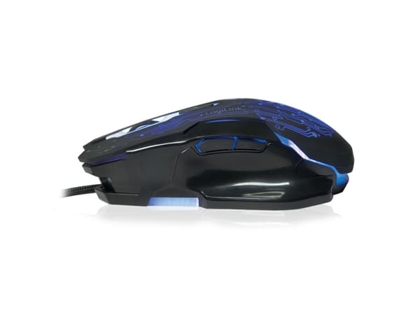 LogiLink ID0137, Ambidextrous, Optisk, USB Type-A, 2400 DPI, Svart