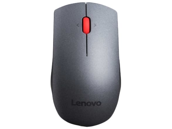 Lenovo 4X30H56886, Molempikätinen, Laser, Langaton RF, 1600 DPI, Harmaa, Punainen