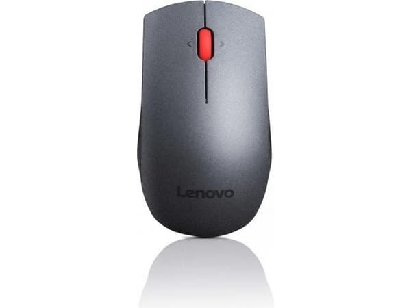 Lenovo 4X30H56886, Molempikätinen, Laser, Langaton RF, 1600 DPI, Harmaa, Punainen