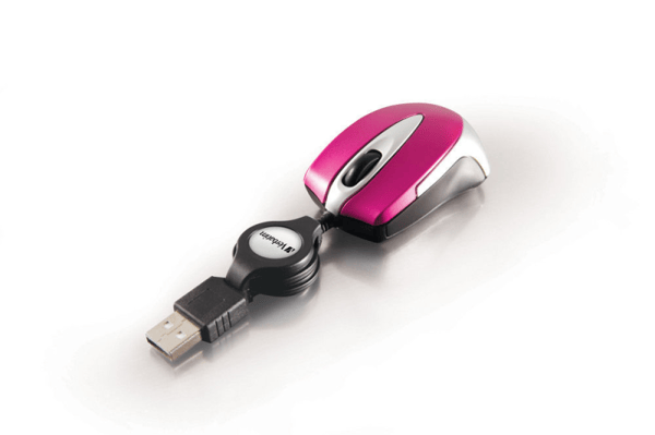 Verbatim Go Mini, Optinen, USB A-tyyppi, 1000 DPI, Vaaleanpunainen Vaaleanpunainen