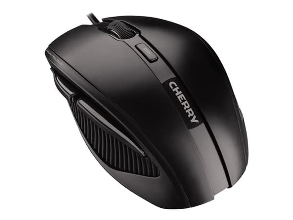 CHERRY MC 3000 - Mus - högerhänt - optisk - 5 knappar - kabelansluten - USB - svart Svart