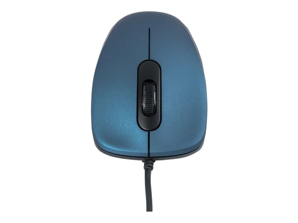 ModeCom MC-M10S - Mus - optisk - 3 knappar - kabelansluten - USB - blå