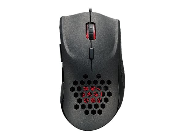 Tt eSPORTS VENTUS X Plus - Mus - högerhänt - laser - 6 knappar - kabelansluten - USB - svart