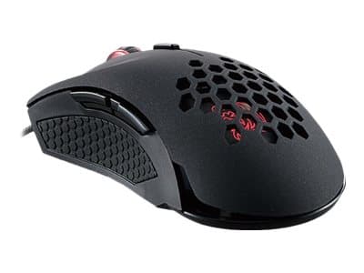 Tt eSPORTS VENTUS X Plus - Mus - högerhänt - laser - 6 knappar - kabelansluten - USB - svart