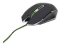 Pikkukuva 1 / 5: Gembird MUSG-001-G, Molempikätinen, USB A-tyyppi, 2400 DPI, Musta, Vihreä