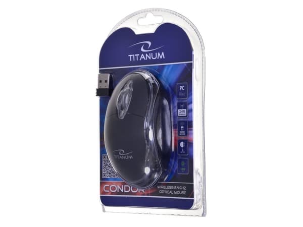 Titanum TM120K - Mus - trådlös - 2.4 GHz