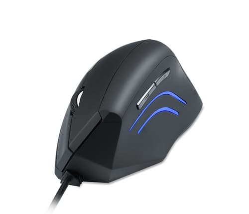 Perixx PERIMICE-508 Ergonomisk mus USB Optisk Sort 6 Knapper 1000 dpi Ergonomisk korrekt
