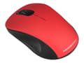 Miniatyrbilde 1 av 5: ModeCom MC-WM10S - Mus - optisk - trådløs - 2.4 GHz - USB trådløs mottaker - rød