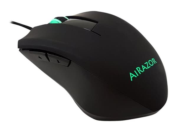 LC Power AiRazor m810RGB - Mus - optisk - 5 knapper - kablet - USB - svart - løsvekt