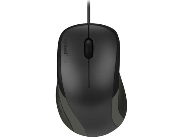 SPEEDLINK KAPPA Mouse - Mus - högerhänt - optisk - 3 knappar - kabelansluten - USB - svart