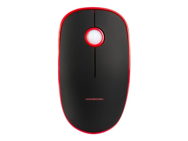 Modecom MC-WRM113, Molempikätinen, Optinen, Langaton RF, 1600 DPI, Musta, Punainen