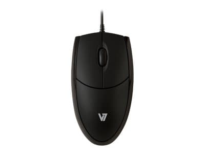 V7 MV3000 - Mus - optisk - 3 knapper - kablet - USB - svart