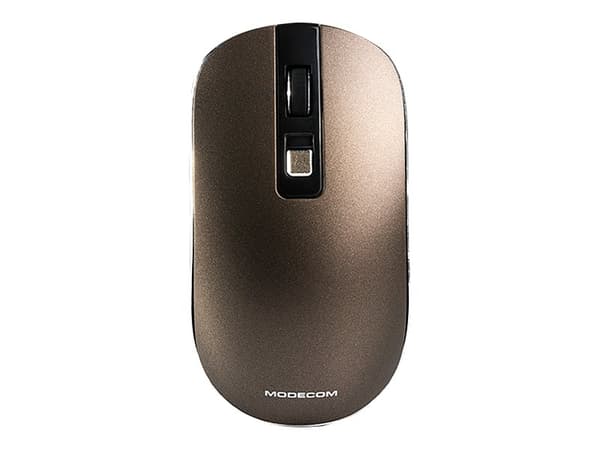 ModeCom MC-WM101 - Mus - optisk - 3 knapper - trådløs - 2.4 GHz - USB trådløs mottaker - brun