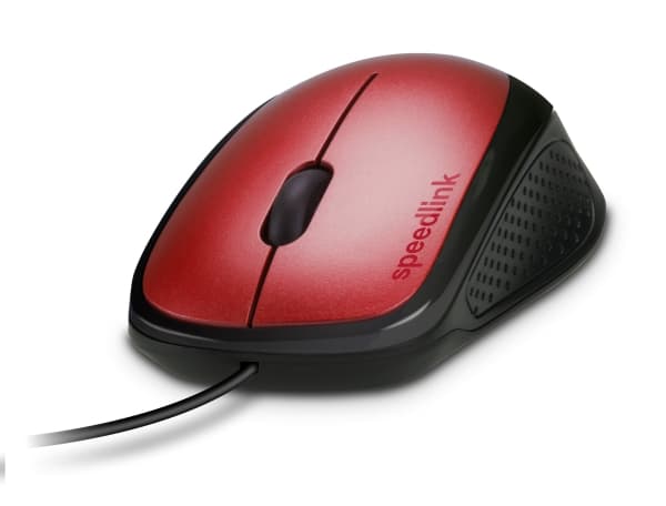SPEEDLINK KAPPA Mouse - Mus - høyrehendt - optisk - 3 knapper - kablet - USB - rød
