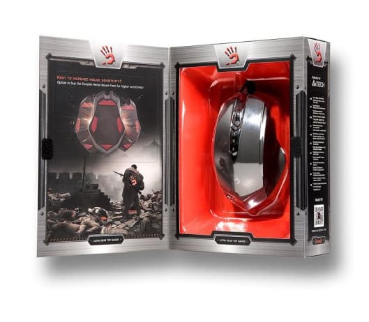 A4Tech Bloody V8m - Mus - optisk - 8 knappar - kabelansluten - USB