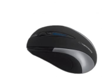 Esperanza EM102S, Optinen, USB A-tyyppi, 800 DPI, Musta, Hopea