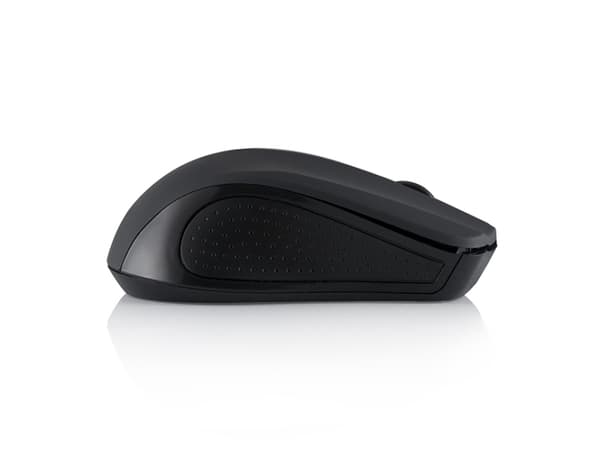ModeCom MC-WM9 - Mus - optisk - trådlös - 2.4 GHz - trådlös USB-mottagare - svart - OEM