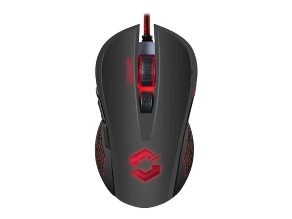 SPEEDLINK TORN Gaming Mouse - Mus - höger- och vänsterhänta - optisk - 7 knappar - kabelansluten - USB - svart