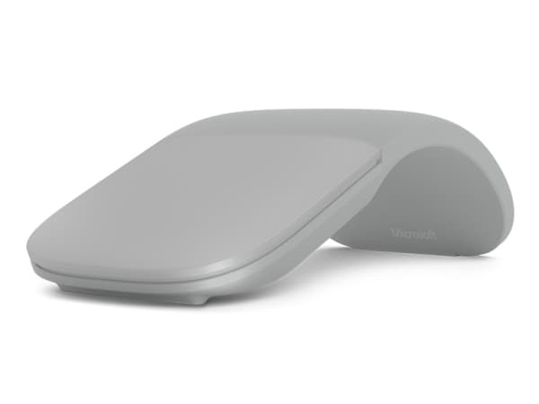 Microsoft Surface Arc Mouse - Mus - optisk - 2 knappar - trådlös - Bluetooth 4.1 - ljusgrå - kommersiell - för Surface Pro 7