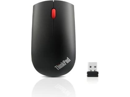 Lenovo ThinkPad Essential Wireless Mouse - Mus - optisk - 3 knappar - trådlös - 2.4 GHz - trådlös USB-mottagare - Campus
