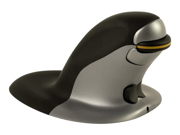 Fellowes Penguin, Molempikätinen, Vaakasuuntainen muotoilu, Laser, Langaton RF, 1200 DPI, Musta, Hopea