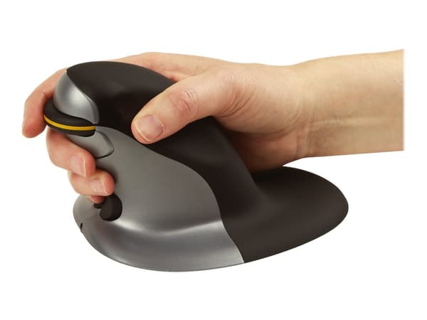 Fellowes Penguin, Molempikätinen, Vaakasuuntainen muotoilu, Laser, Langaton RF, 1200 DPI, Musta, Hopea musta, Hopea