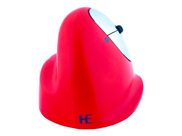 R-Go HE Sport - Vertikal mus - ergonomisk - høyrehendt - 5 knapper - trådløs - Bluetooth - rød