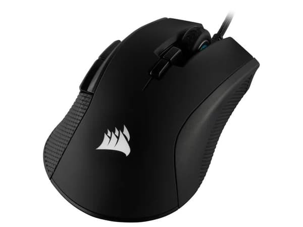 Corsair IRONCLAW RGB, Oikeakätinen, USB A-tyyppi, 18000 DPI, Musta