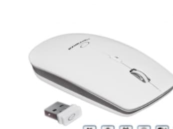 Esperanza EM120W, Optinen, Langaton RF, 2400 DPI, Harmaa, Valkoinen