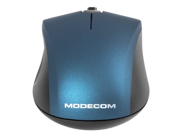 ModeCom MC-WM10S - Mus - optisk - trådlös - 2.4 GHz - trådlös USB-mottagare - blå