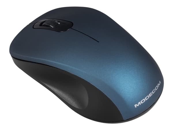 ModeCom MC-WM10S - Mus - optisk - trådlös - 2.4 GHz - trådlös USB-mottagare - blå