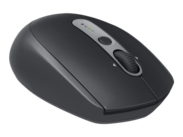 Logitech M590 Silent - Mus - högerhänt - optisk - 7 knappar - trådlös - Bluetooth, 2.4 GHz - trådlös USB-mottagare - grafitton