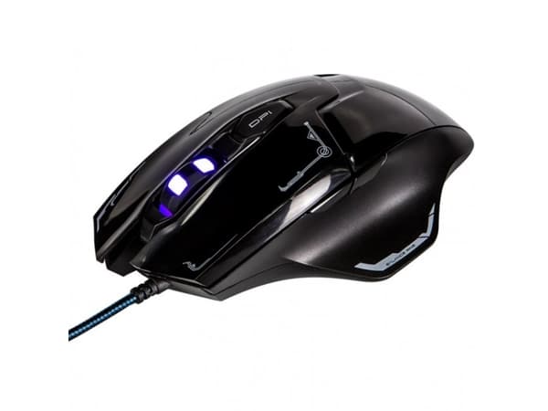 E-blue Mazer M642, högerhand, Optisk, USB Type-A, 2500 DPI, Svart