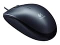 Miniatyrbilde 4 av 5: Logitech M100 - Mus - høyre- og venstrehåndet - optisk - 3 knapper - kablet - USB - svart